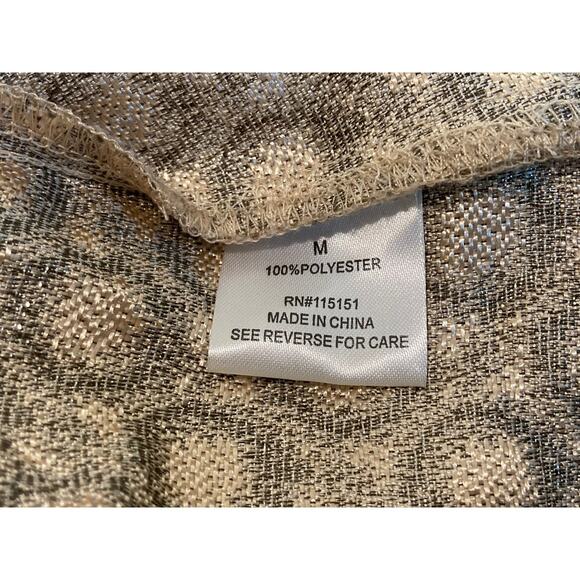 Romeo Juliet Couture Metallic Shimmer Cocktail Dress Sz Medium in Black Gold NWT - Picture 6 of 7